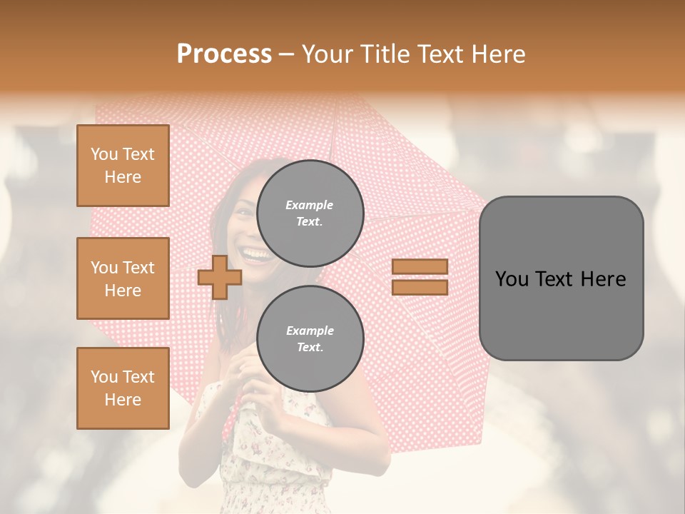 Brunette Girl Paris PowerPoint Template