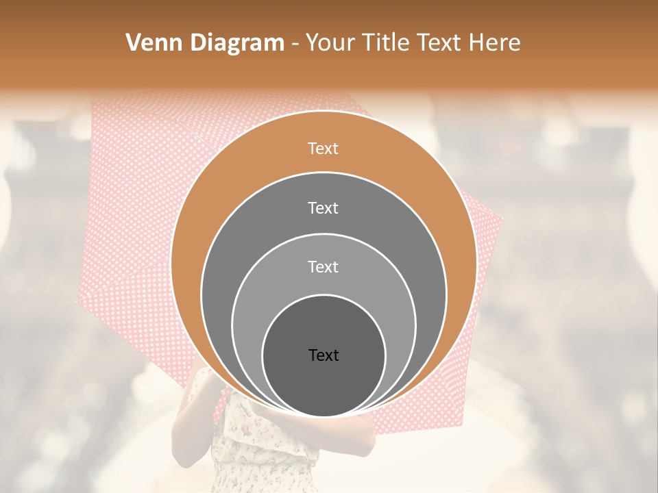 Brunette Girl Paris PowerPoint Template