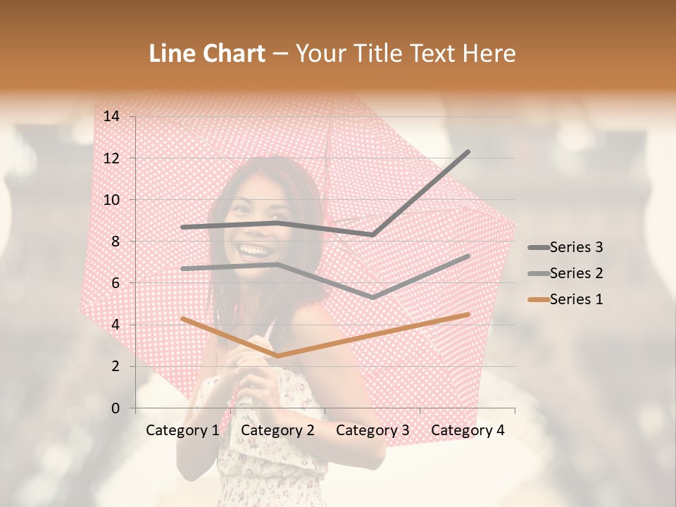 Brunette Girl Paris PowerPoint Template