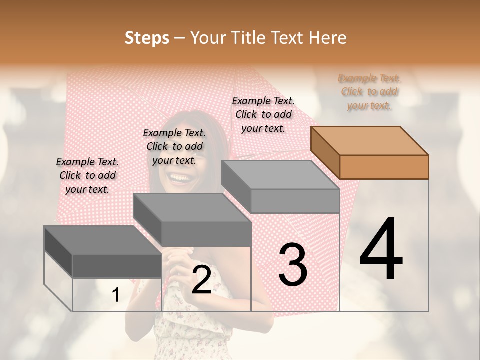 Brunette Girl Paris PowerPoint Template