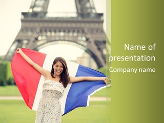 Tour Young Eiffel PowerPoint Template