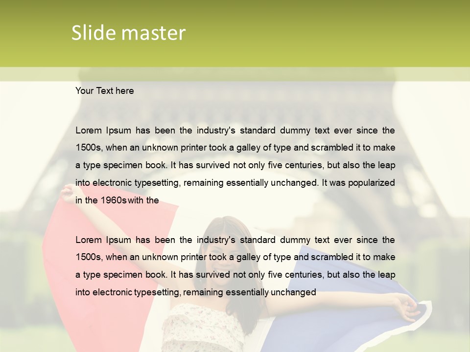 Tour Young Eiffel PowerPoint Template