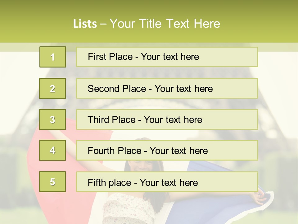 Tour Young Eiffel PowerPoint Template