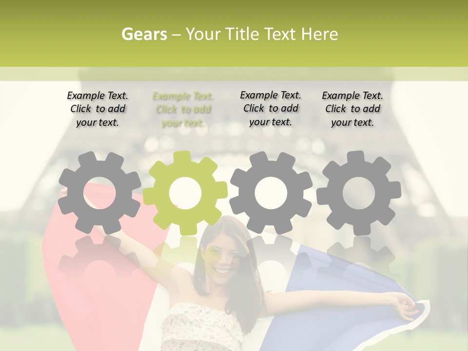 Tour Young Eiffel PowerPoint Template