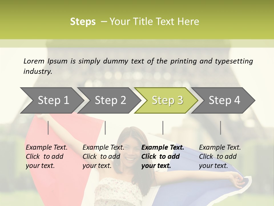 Tour Young Eiffel PowerPoint Template