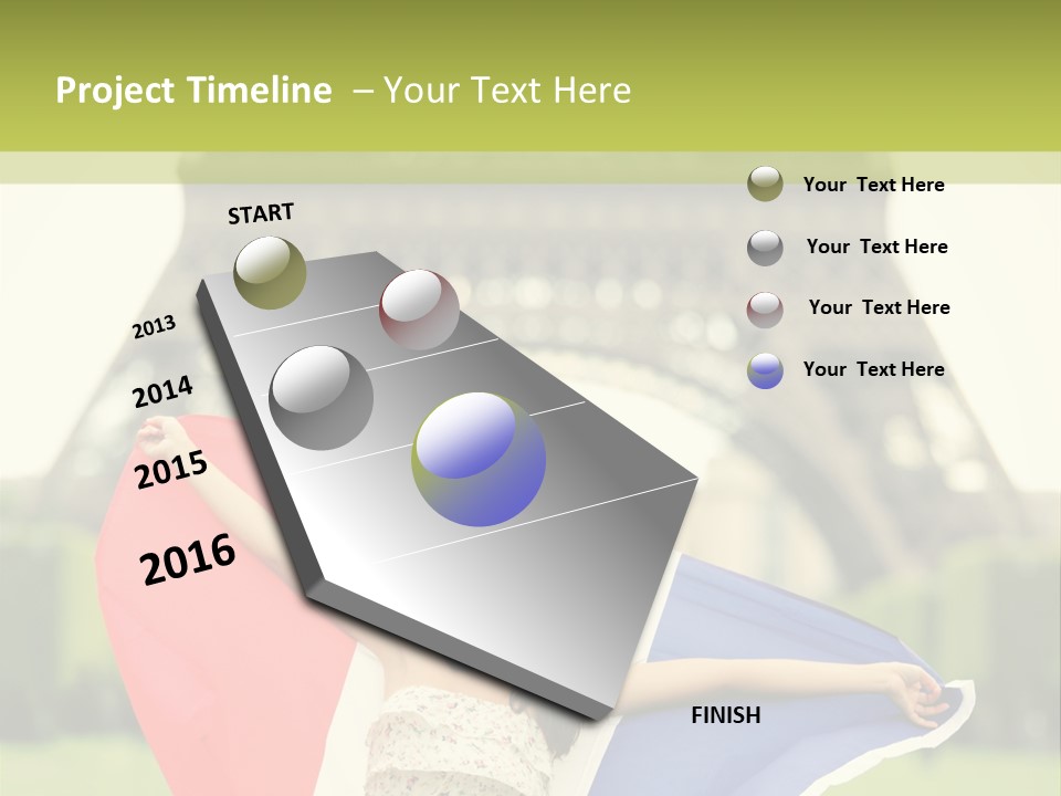 Tour Young Eiffel PowerPoint Template