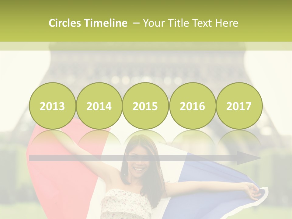 Tour Young Eiffel PowerPoint Template