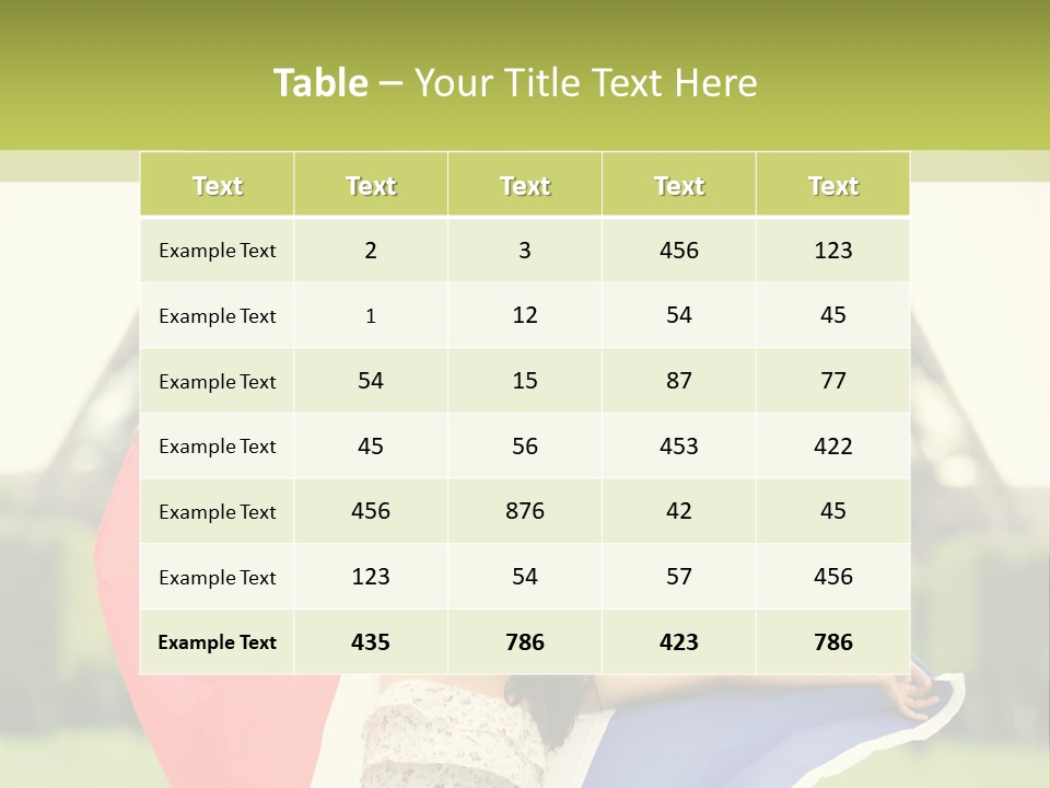 Tour Young Eiffel PowerPoint Template