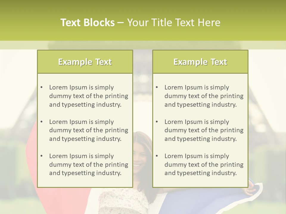 Tour Young Eiffel PowerPoint Template