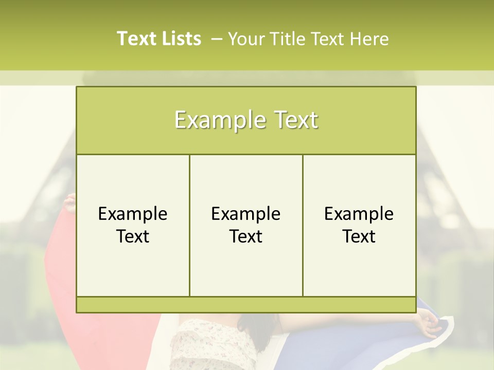 Tour Young Eiffel PowerPoint Template