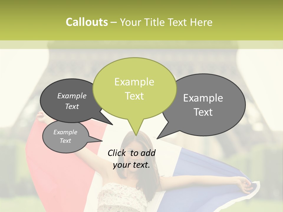 Tour Young Eiffel PowerPoint Template