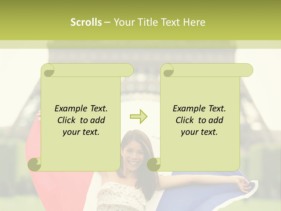 Tour Young Eiffel PowerPoint Template