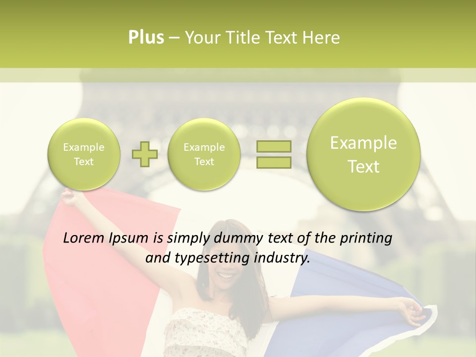 Tour Young Eiffel PowerPoint Template