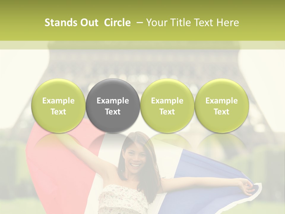 Tour Young Eiffel PowerPoint Template