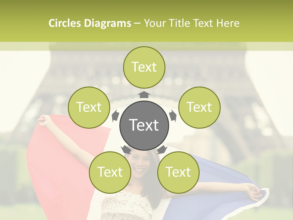 Tour Young Eiffel PowerPoint Template