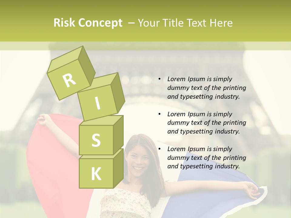 Tour Young Eiffel PowerPoint Template