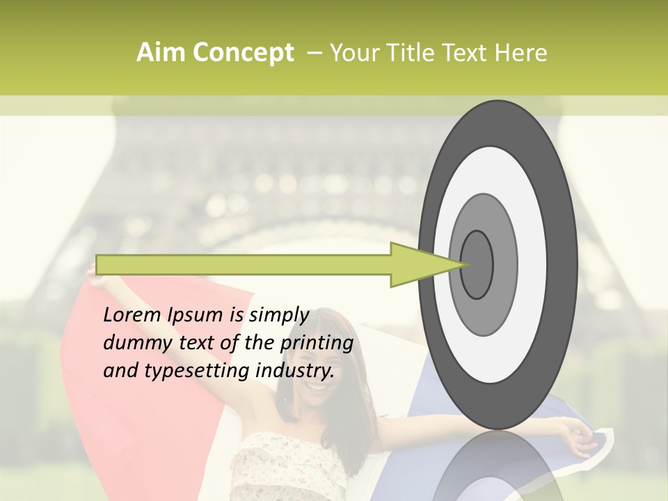 Tour Young Eiffel PowerPoint Template