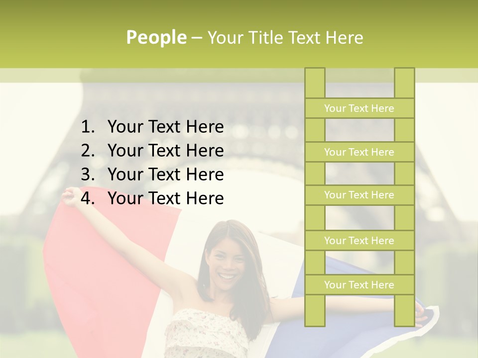 Tour Young Eiffel PowerPoint Template