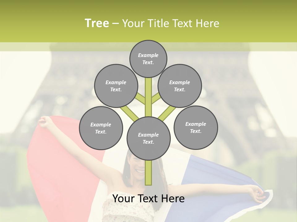 Tour Young Eiffel PowerPoint Template