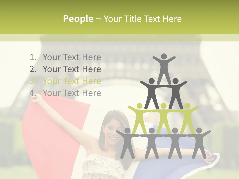 Tour Young Eiffel PowerPoint Template