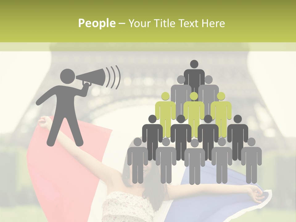 Tour Young Eiffel PowerPoint Template