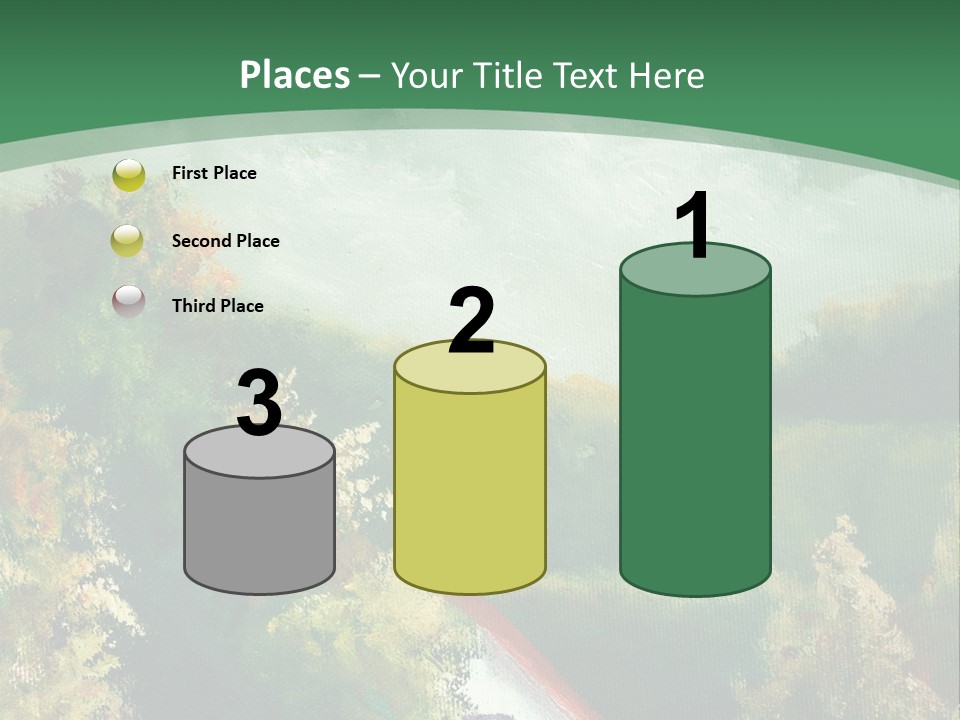 Nature Blue Trees PowerPoint Template