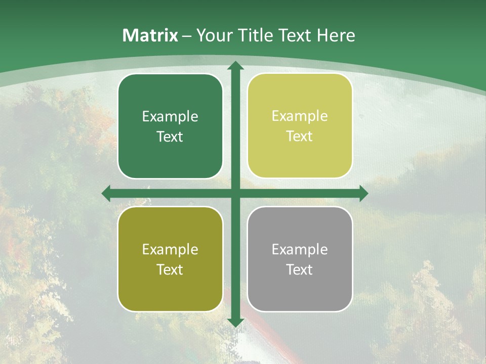 Nature Blue Trees PowerPoint Template