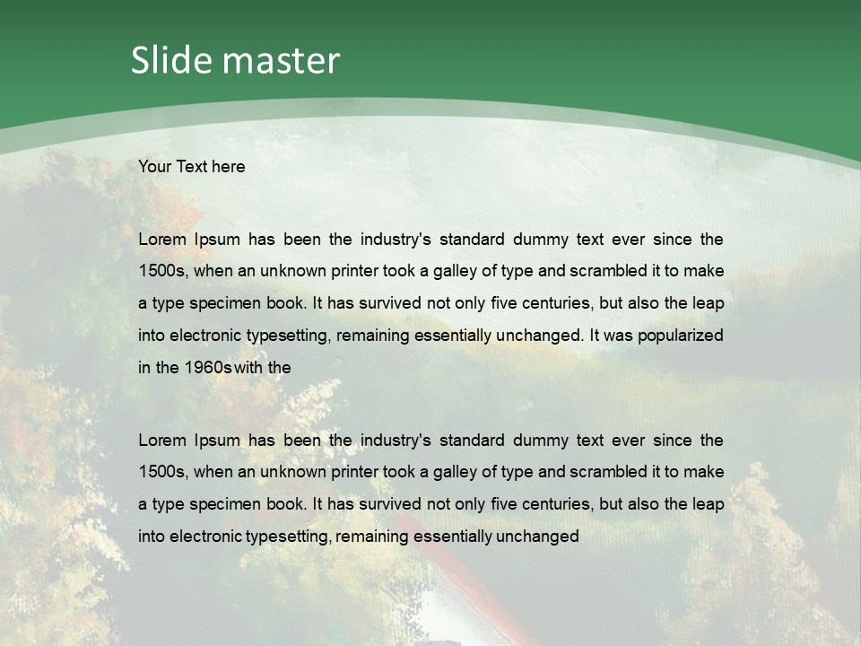 Nature Blue Trees PowerPoint Template