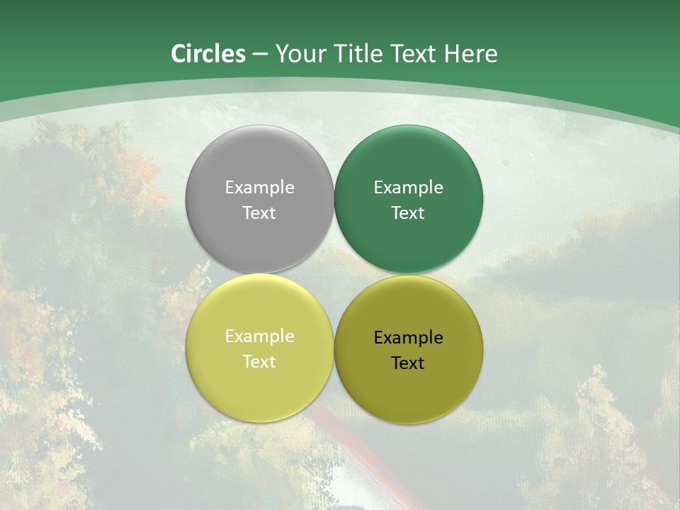 Nature Blue Trees PowerPoint Template