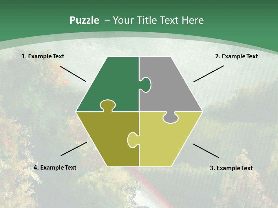 Nature Blue Trees PowerPoint Template