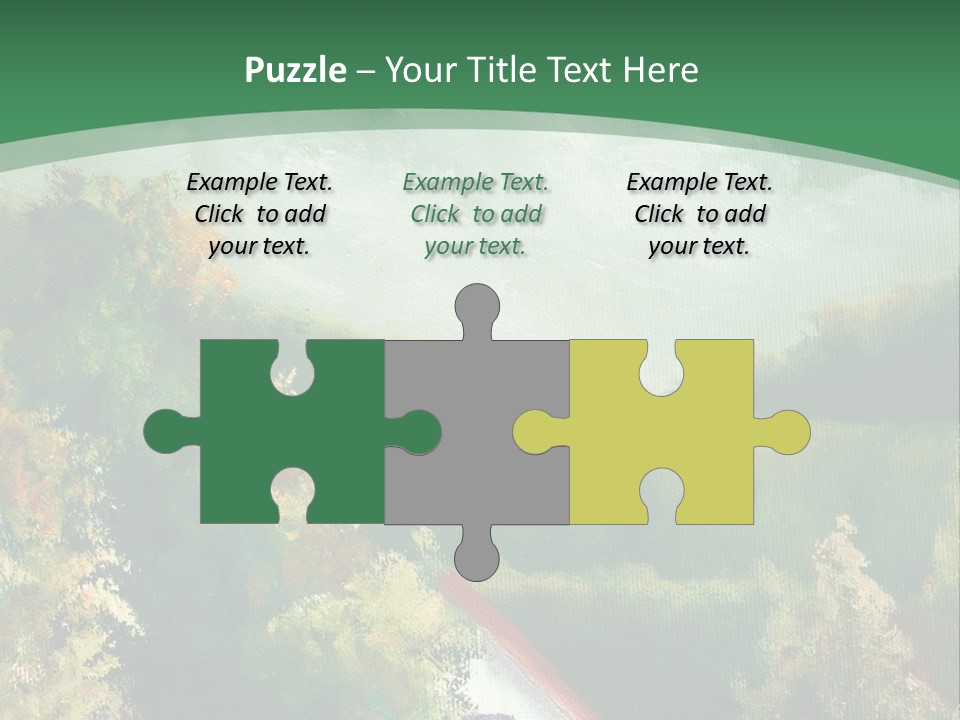 Nature Blue Trees PowerPoint Template