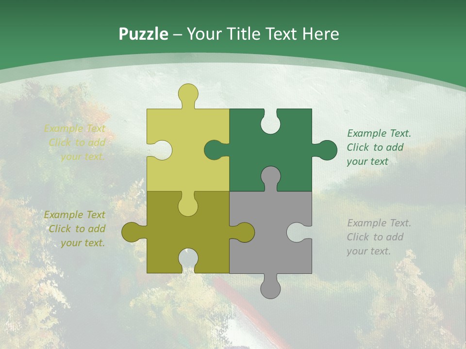 Nature Blue Trees PowerPoint Template