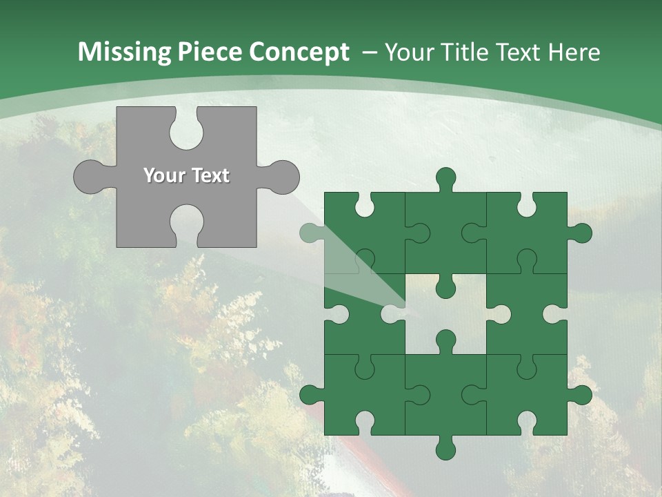 Nature Blue Trees PowerPoint Template