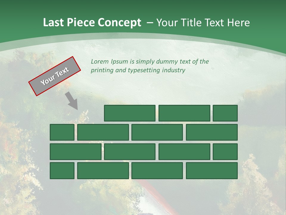 Nature Blue Trees PowerPoint Template