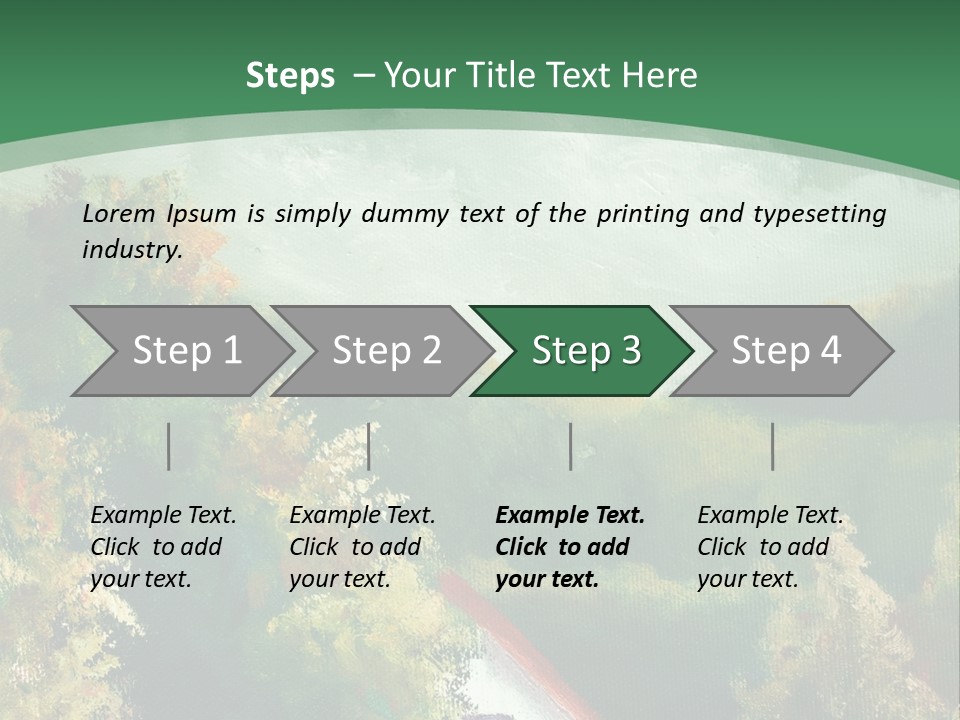 Nature Blue Trees PowerPoint Template