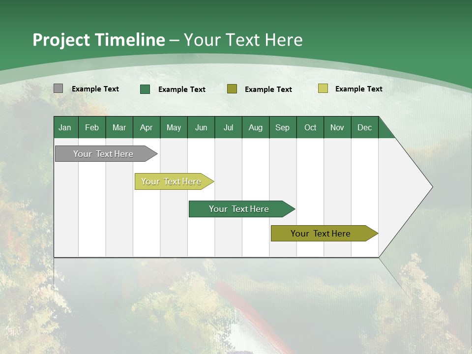 Nature Blue Trees PowerPoint Template