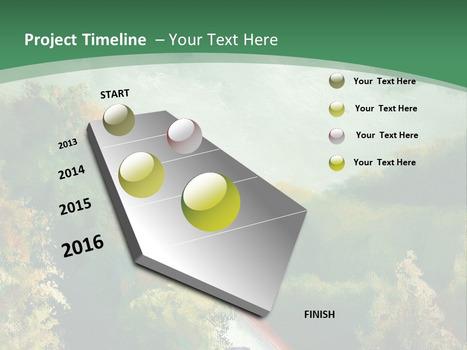 Nature Blue Trees PowerPoint Template