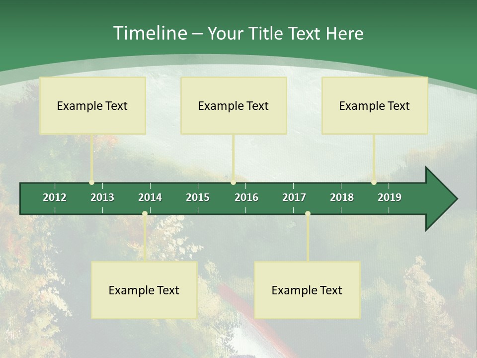 Nature Blue Trees PowerPoint Template