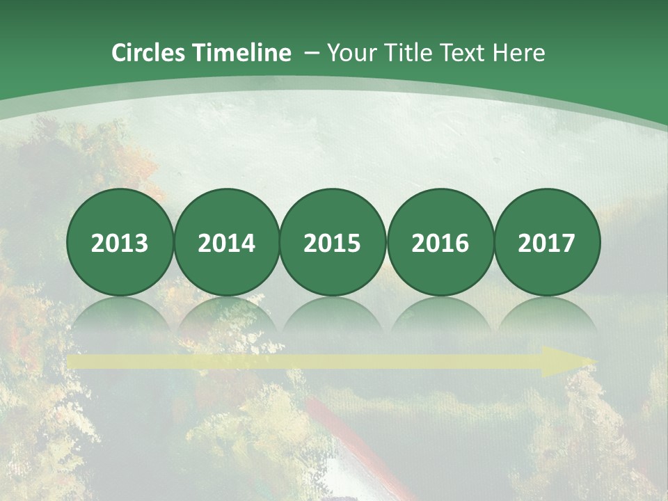 Nature Blue Trees PowerPoint Template