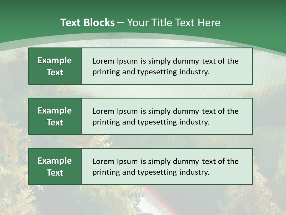 Nature Blue Trees PowerPoint Template