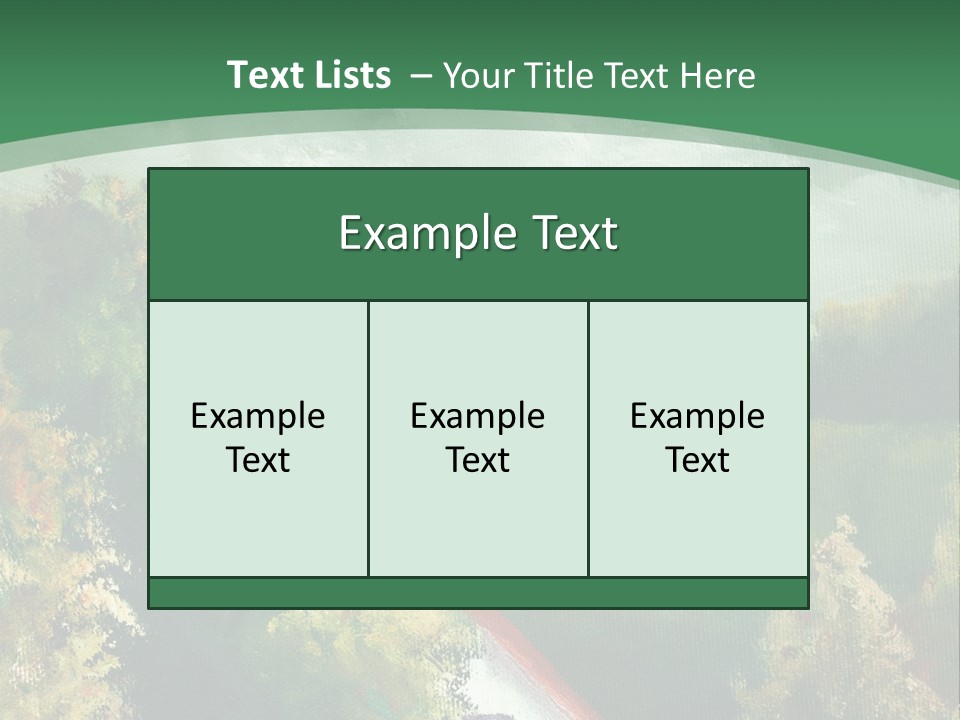 Nature Blue Trees PowerPoint Template
