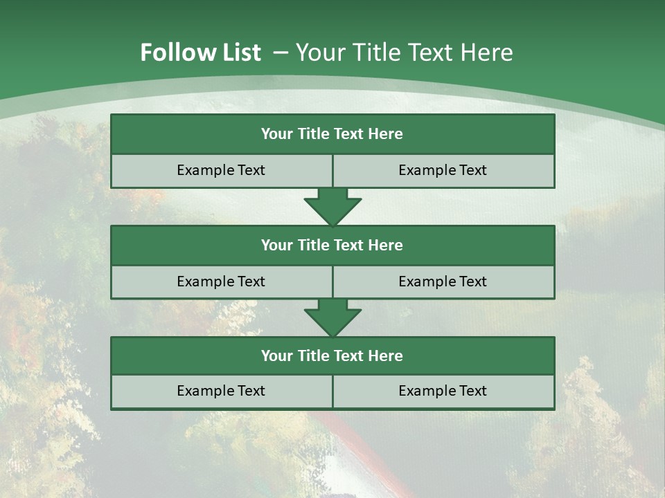Nature Blue Trees PowerPoint Template