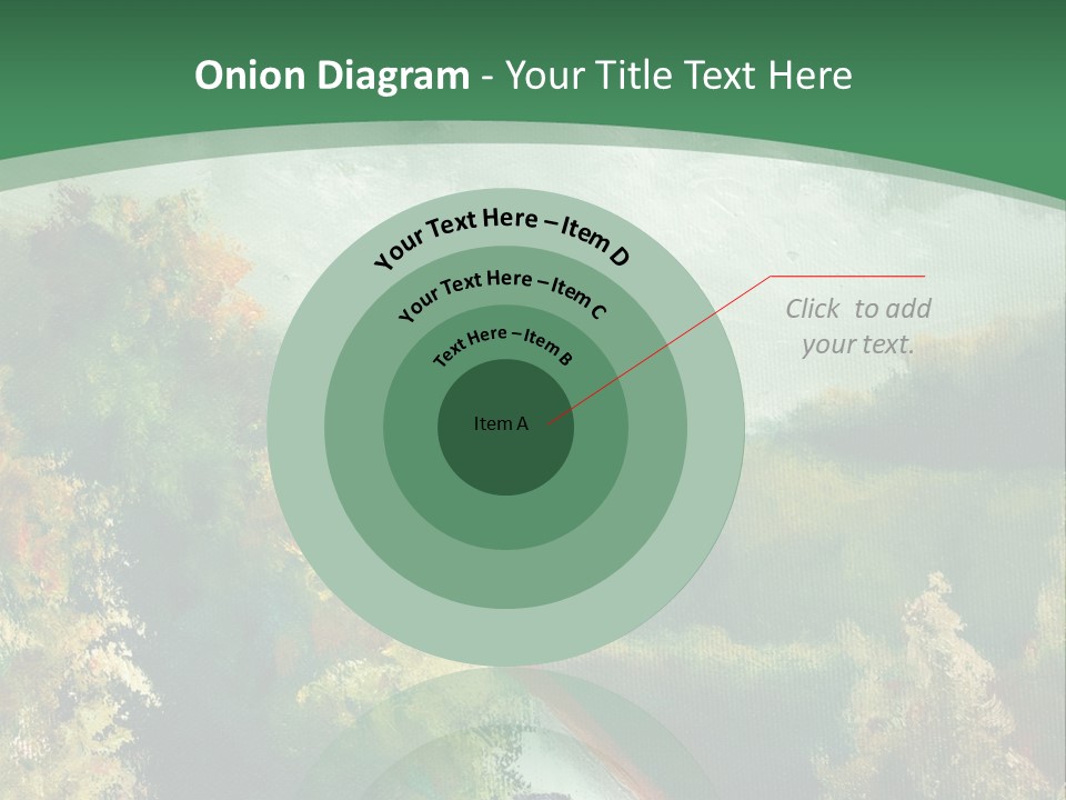 Nature Blue Trees PowerPoint Template