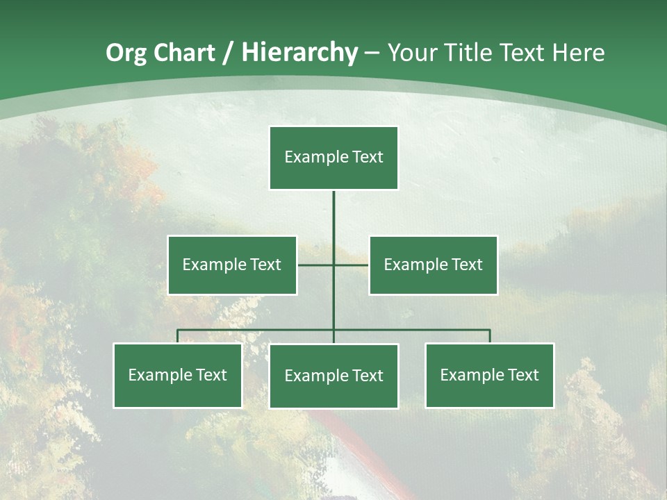 Nature Blue Trees PowerPoint Template