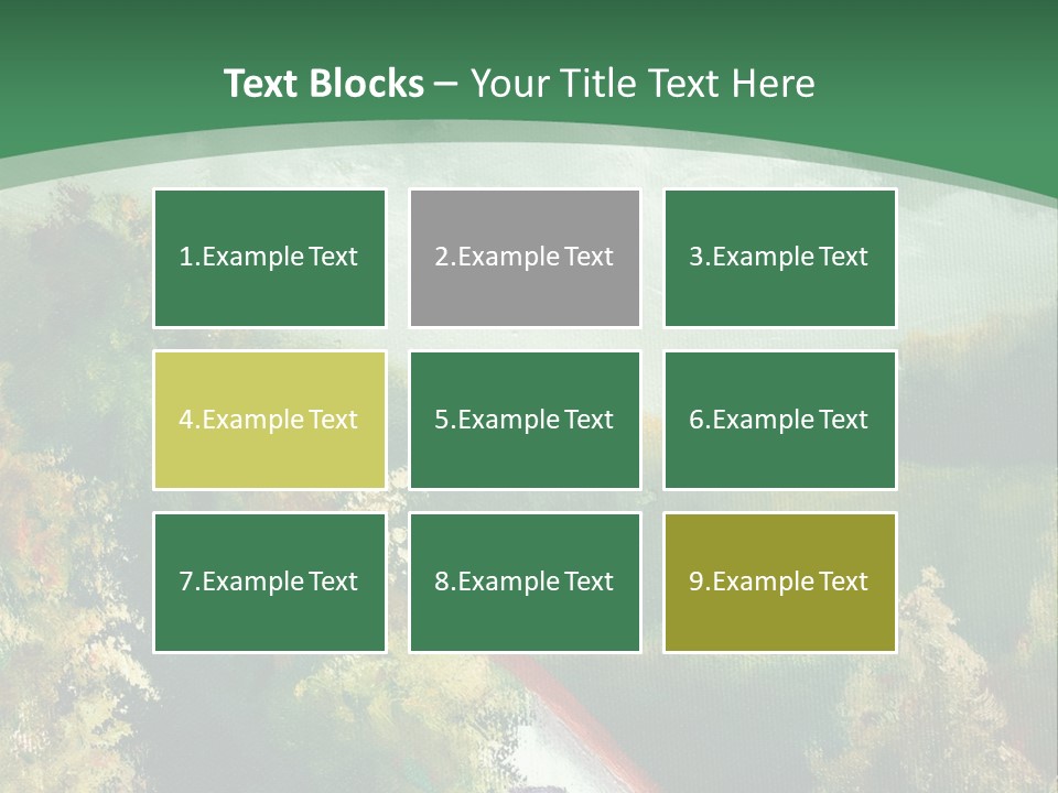 Nature Blue Trees PowerPoint Template