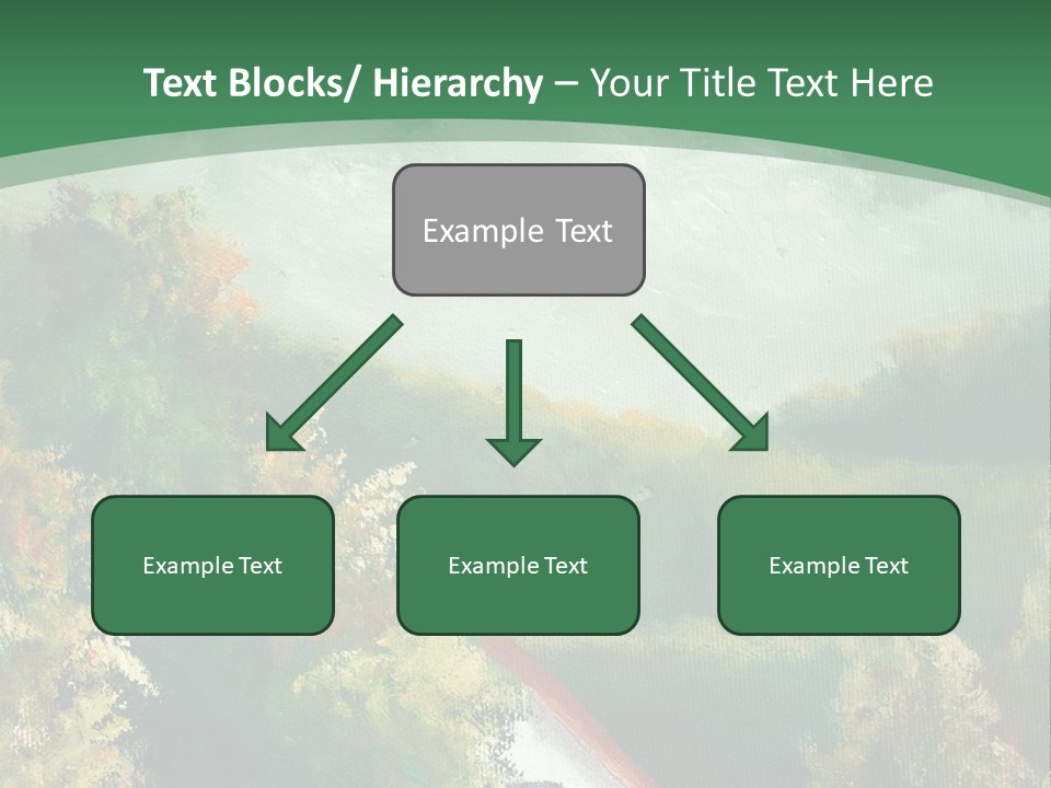 Nature Blue Trees PowerPoint Template