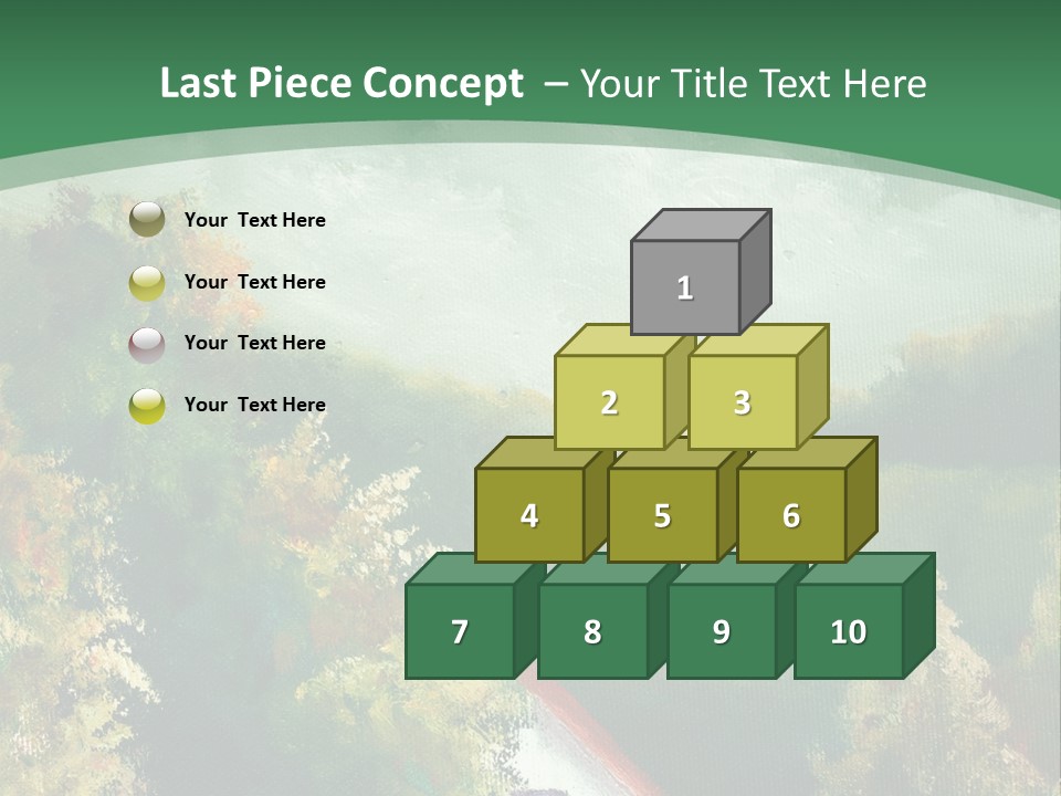 Nature Blue Trees PowerPoint Template