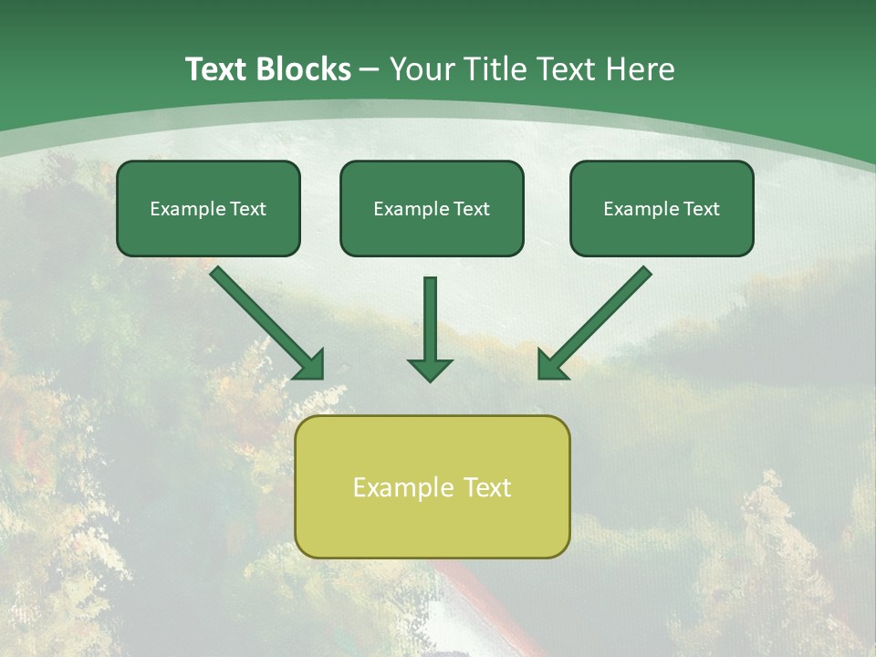 Nature Blue Trees PowerPoint Template