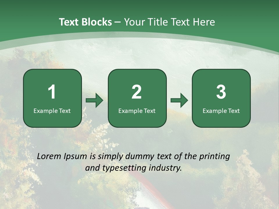 Nature Blue Trees PowerPoint Template