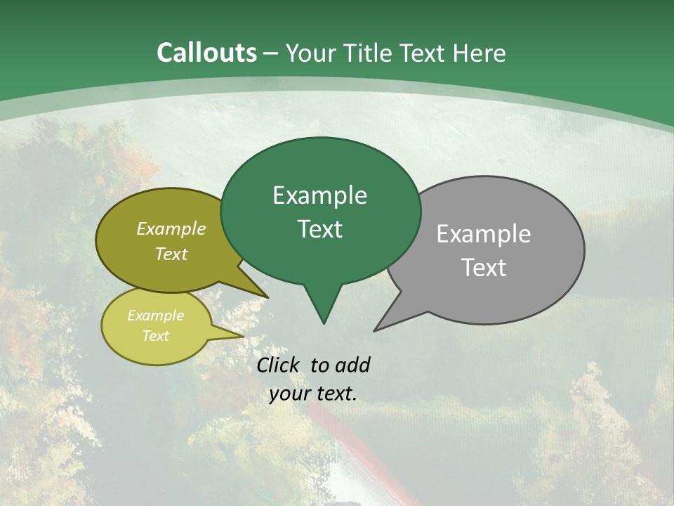 Nature Blue Trees PowerPoint Template